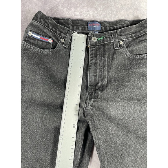 Tommy Jeans Womens 7x30 Black VTG Y2K 90s - Picture 8 of 10
